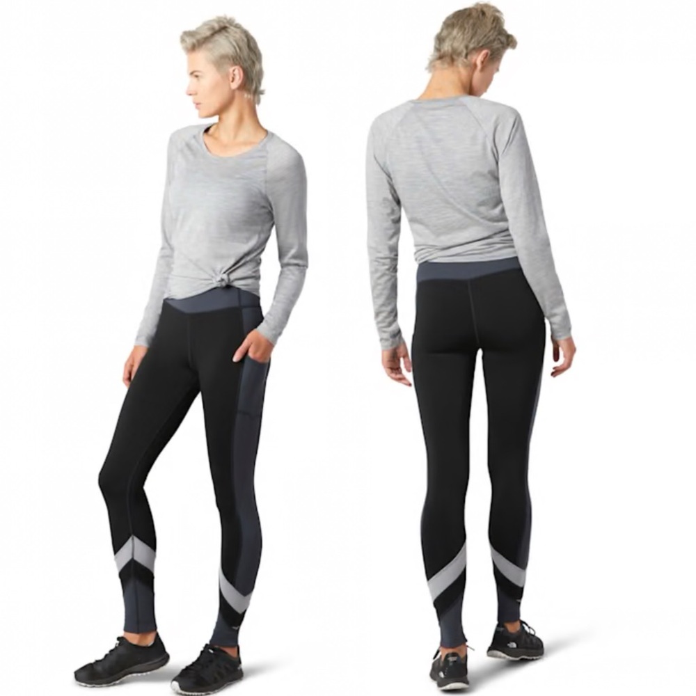 Smartwool Black and Gray Women's Leggings